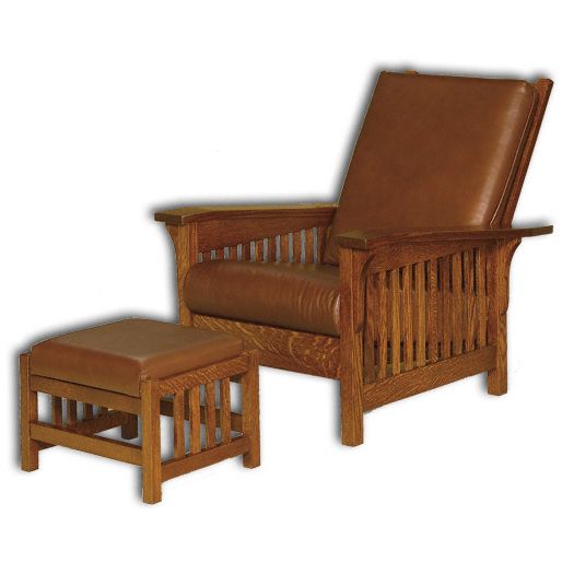 Amish USA Made Handcrafted Clearspring Slat Morris Chair sold by Online Amish Furniture LLC