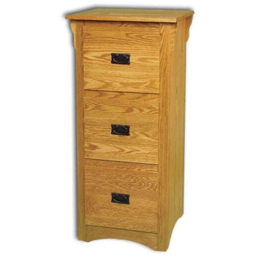 Amish USA Made Handcrafted 3-Drawer Mission File Cabinet sold by Online Amish Furniture LLC