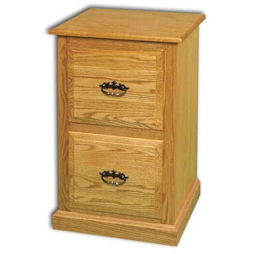 Amish USA Made Handcrafted 2-Drawer Traditional File Cabinet sold by Online Amish Furniture LLC