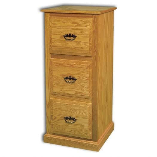 Amish USA Made Handcrafted 3-Drawer Traditional File Cabinet sold by Online Amish Furniture LLC