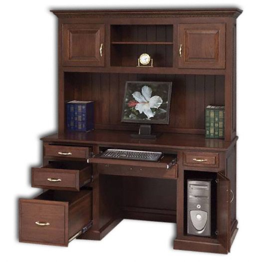 Amish USA Made Handcrafted Traditional Computer Desk sold by Online Amish Furniture LLC