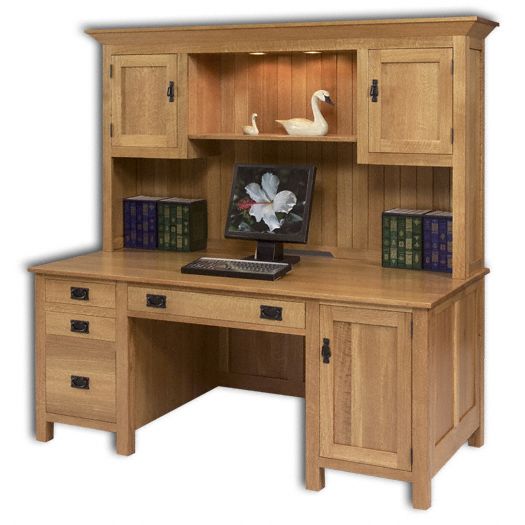 Amish USA Made Handcrafted Mission Computer Desk sold by Online Amish Furniture LLC