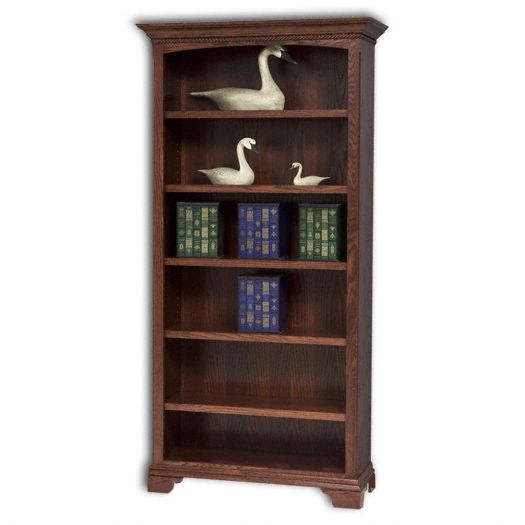 Amish USA Made Handcrafted Stockton Bookcase w-o Doors sold by Online Amish Furniture LLC