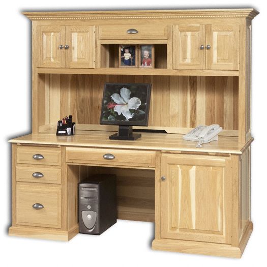 Amish USA Made Handcrafted Traditional Computer Desk w- Extra Large Door sold by Online Amish Furniture LLC