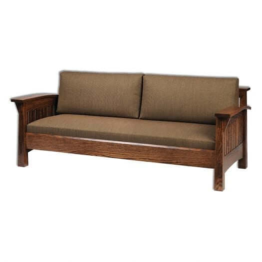 Amish USA Made Handcrafted 4575 Country Mission Sofa sold by Online Amish Furniture LLC
