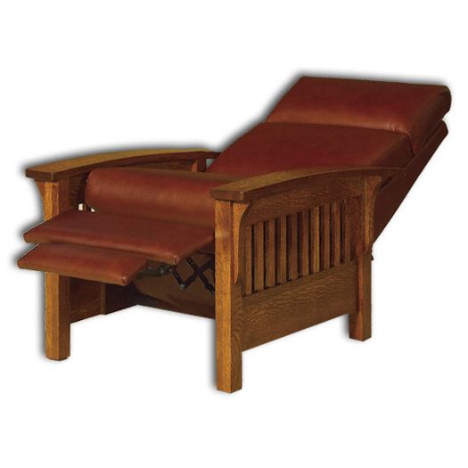 Amish USA Made Handcrafted Heartland Slat Recliner Chair sold by Online Amish Furniture LLC