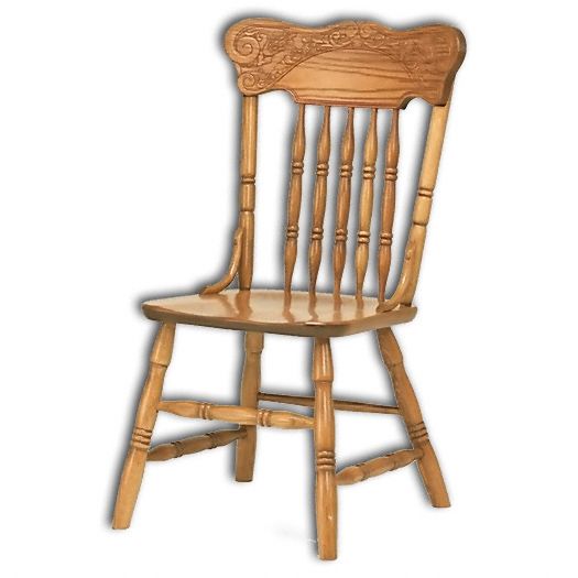 Amish USA Made Handcrafted Spring Meadow Pressback Chair sold by Online Amish Furniture LLC