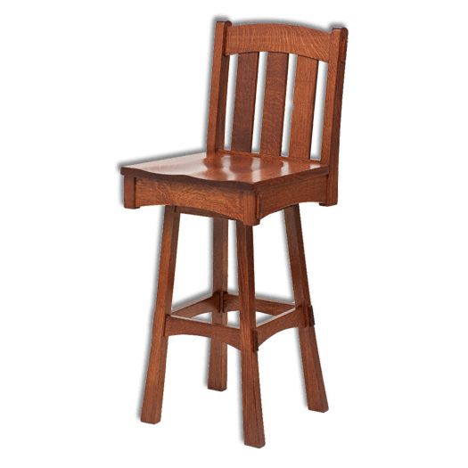 Amish USA Made Handcrafted Modesto Bar Stool sold by Online Amish Furniture LLC