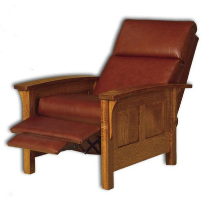 Amish USA Made Handcrafted Heartland Panel Recliner Chair sold by Online Amish Furniture LLC