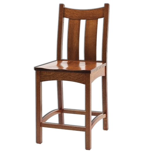 Amish USA Made Handcrafted Country Shaker Bar Stool sold by Online Amish Furniture LLC