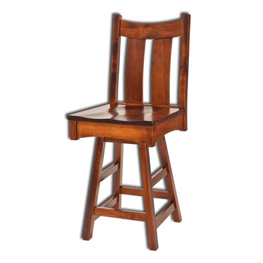 Amish USA Made Handcrafted Country Shaker Bar Stool sold by Online Amish Furniture LLC