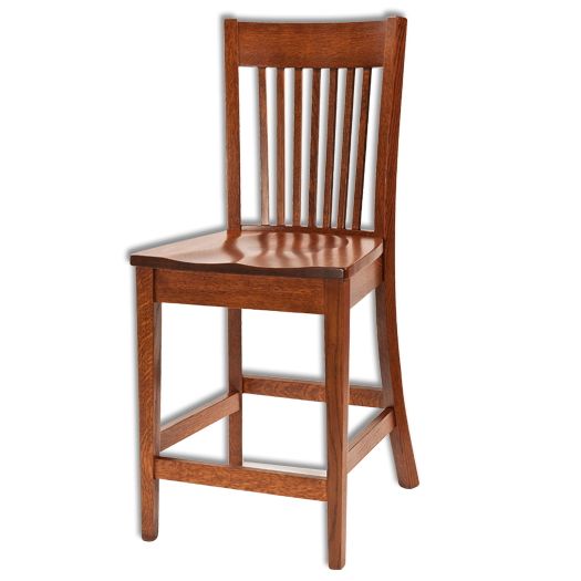 Amish USA Made Handcrafted Mill Valley Bar Stool sold by Online Amish Furniture LLC