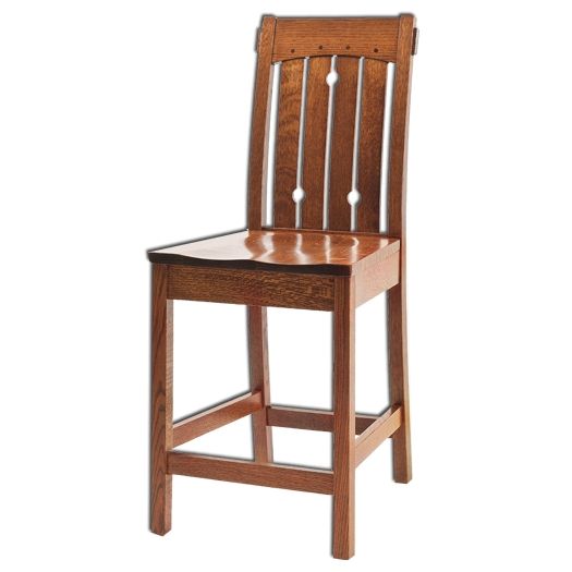 Amish USA Made Handcrafted Douglas Bar Stool sold by Online Amish Furniture LLC