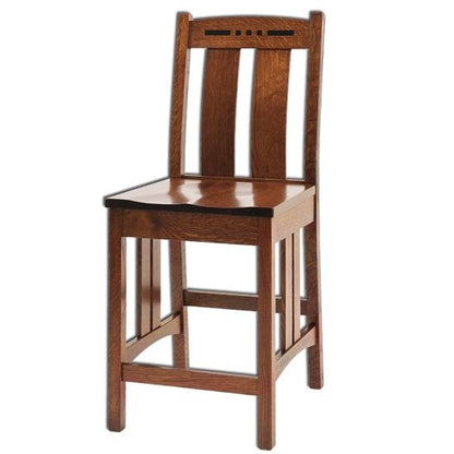 Amish USA Made Handcrafted Colebrook Bar Stool sold by Online Amish Furniture LLC