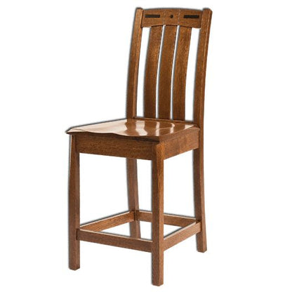 Amish USA Made Handcrafted Lavega Bar Stool sold by Online Amish Furniture LLC