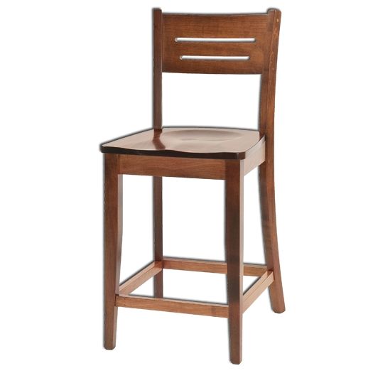 Amish USA Made Handcrafted Jansen Bar Stool sold by Online Amish Furniture LLC