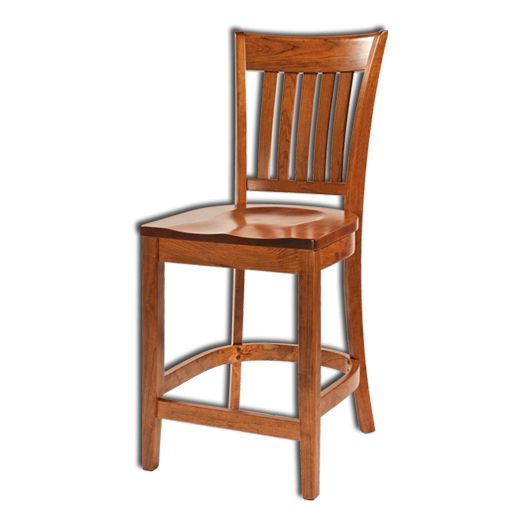 Amish USA Made Handcrafted Harper Bar Stool sold by Online Amish Furniture LLC