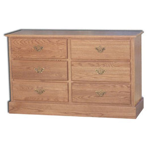 Traditional 6 Drawer Changing Table with dresser storage