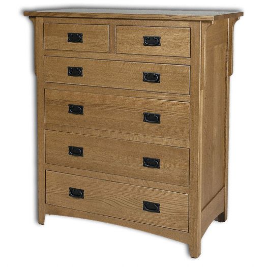 Amish USA Made Handcrafted Millcreek Mission 6-Drawer Chest sold by Online Amish Furniture LLC