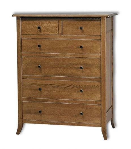 Amish USA Made Handcrafted Bunker Hill 6-Drawer Chest sold by Online Amish Furniture LLC