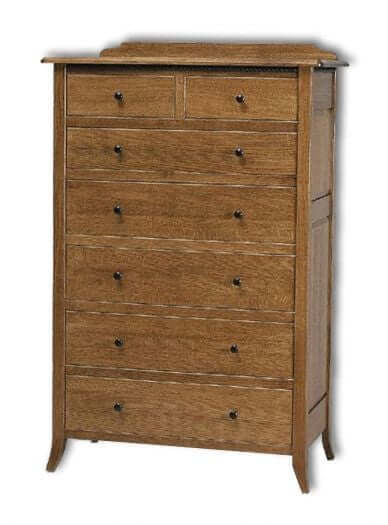 Amish USA Made Handcrafted Bunker Hill 7-Drawer Chest sold by Online Amish Furniture LLC