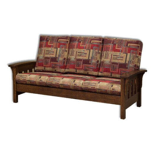 Amish USA Made Handcrafted Bow Arm Sofa sold by Online Amish Furniture LLC