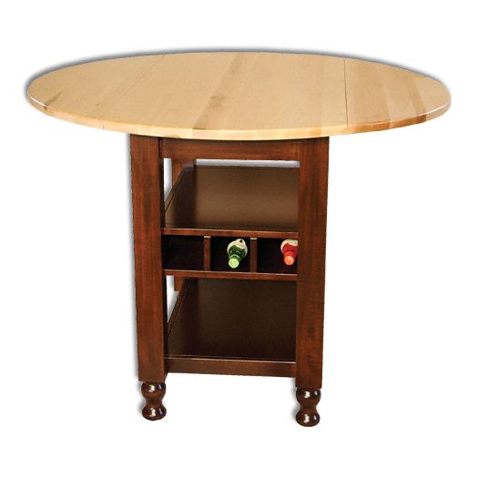 Amish USA Made Handcrafted Vinter Single Pedestal Table sold by Online Amish Furniture LLC