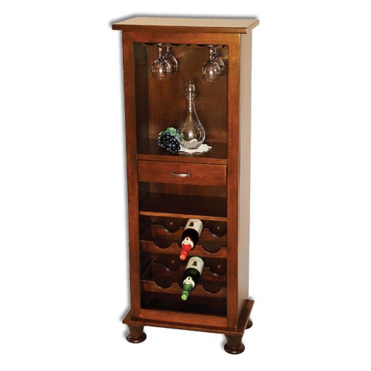 Amish USA Made Handcrafted Vinter Wine Tower sold by Online Amish Furniture LLC