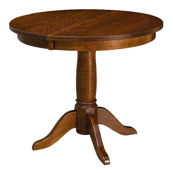 Amish USA Made Handcrafted Addison Pedestal Table sold by Online Amish Furniture LLC