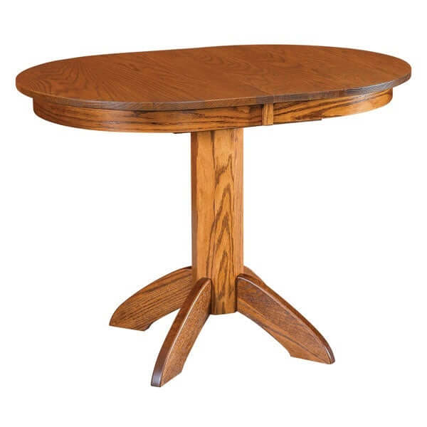 Amish USA Made Handcrafted Advance Pedestal Table sold by Online Amish Furniture LLC