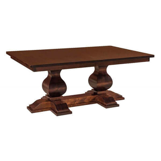 Amish USA Made Handcrafted Barrington Double Pedestal sold by Online Amish Furniture LLC