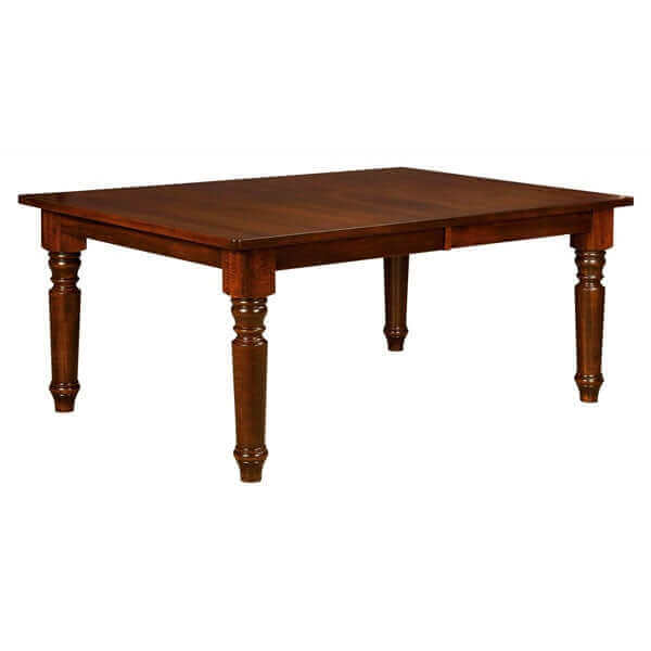 Amish USA Made Handcrafted Berkshire Leg Table sold by Online Amish Furniture LLC