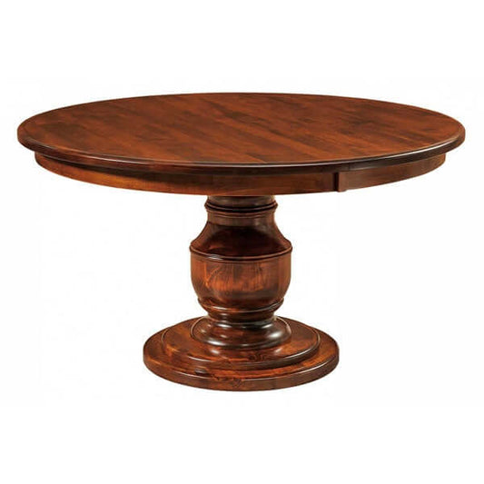 Amish USA Made Handcrafted Burlington Pedestal Table sold by Online Amish Furniture LLC