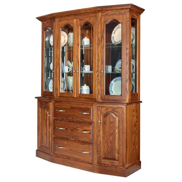 Amish USA Made Handcrafted Cantilever Hutch sold by Online Amish Furniture LLC