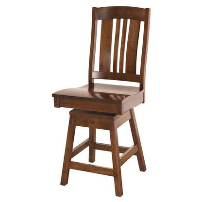 Amish USA Made Handcrafted Carolina Bar Stool sold by Online Amish Furniture LLC