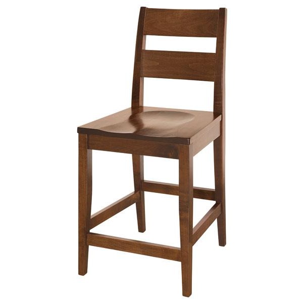 Amish USA Made Handcrafted Carson Bar Chair sold by Online Amish Furniture LLC