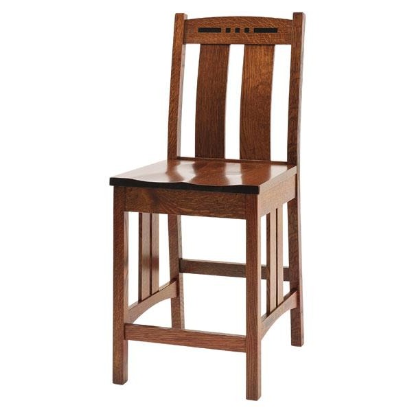 Amish USA Made Handcrafted Colebrook Bar Chair sold by Online Amish Furniture LLC
