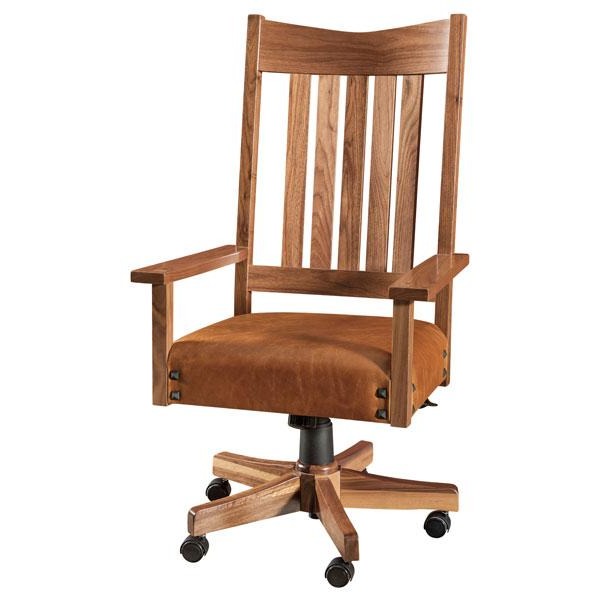 Amish USA Made Handcrafted Conner Desk Chair sold by Online Amish Furniture LLC