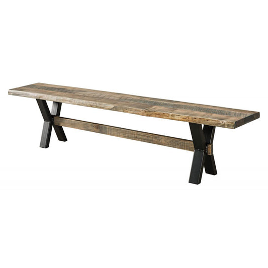 Amish USA Made Handcrafted El Dorado Bench sold by Online Amish Furniture LLC