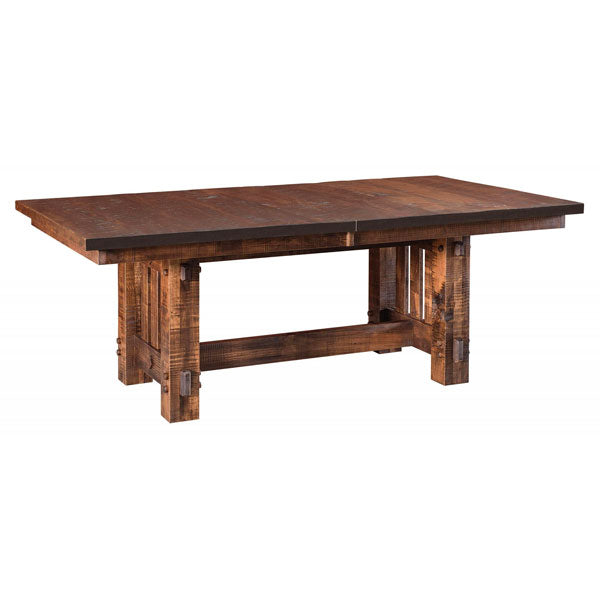 Amish USA Made Handcrafted El Paso Trestle Table sold by Online Amish Furniture LLC