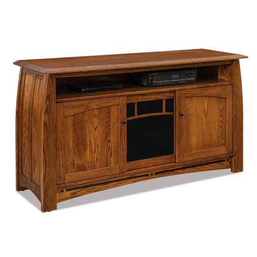 Boulder Creek 36" High, 3-door Media Stand w/opening