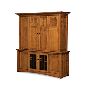 Kascade 4-Door, 2-Piece Cabinet w/Bi-Fold Pocket Doors on TV area