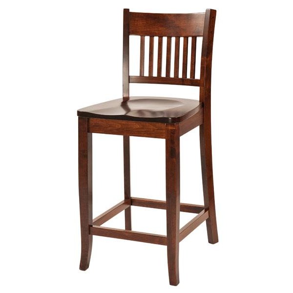 Amish USA Made Handcrafted Frankton Bar Stool sold by Online Amish Furniture LLC