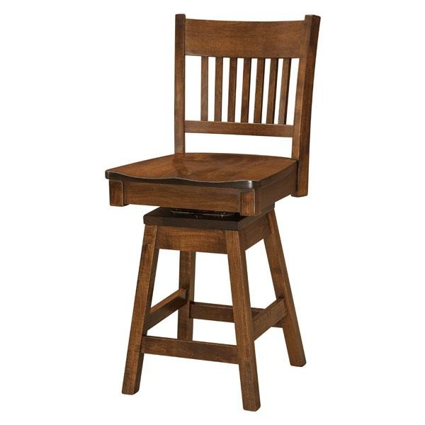 Amish USA Made Handcrafted Frankton Bar Stool sold by Online Amish Furniture LLC