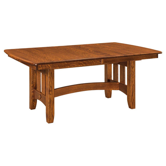Amish USA Made Handcrafted Galena Trestle Table sold by Online Amish Furniture LLC