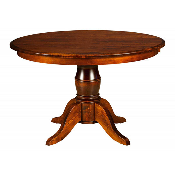Amish USA Made Handcrafted Harrison Single Pedestal Table sold by Online Amish Furniture LLC