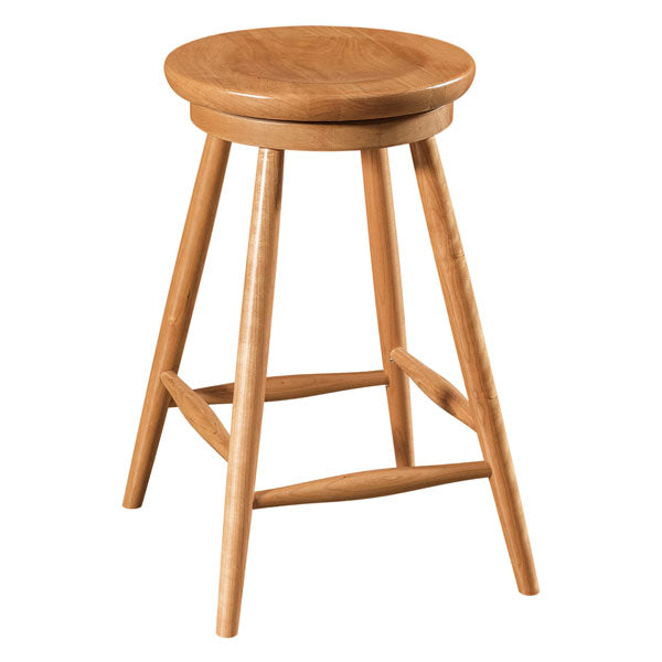 Amish USA Made Handcrafted Haskin Bar Stool sold by Online Amish Furniture LLC