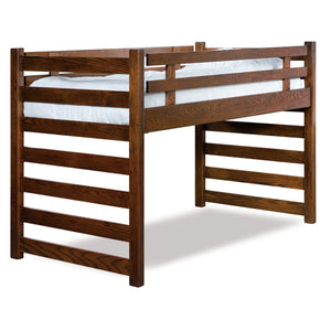 Amish USA Made Handcrafted Ladder Loft Bunk Bed sold by Online Amish Furniture LLC