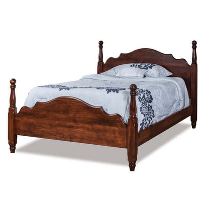 Cannonball solid wood bed