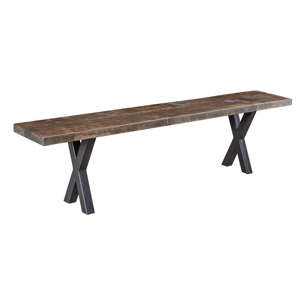 Amish USA Made Handcrafted Laredo Bench sold by Online Amish Furniture LLC